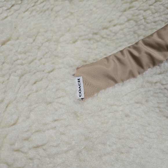 BNWOT Women's size Large Authentic COACH sherpa Jacket - Picture 6 of 8